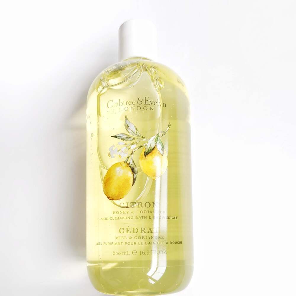 Crabtree & Evelyn Citron Honey + Coriander Shower Gel NEW
